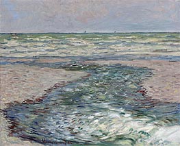 River at Pourville, Low Tide | Claude Monet | Painting Reproduction