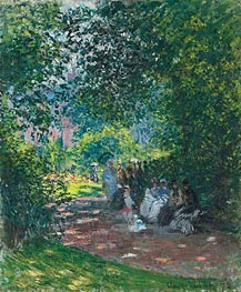 At the Parc Monceau, 1878 by Claude Monet | Canvas Print