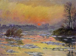 Sunset on the Seine at Lavacourt, 1880 | Claude Monet
