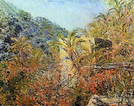 Monet | Vallee de Sasso, Sunshine, 1884 | Giclée Canvas Print