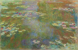 Monet | Water Lily Pond, c.1917/19 | Giclée Canvas Print