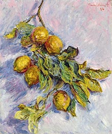 Zitronen auf einer Niederlassung | Claude Monet | Gemälde Reproduktion