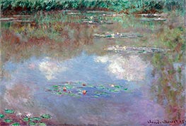Der Seerosenteich (Wolken), 1903 von Claude Monet | Leinwand Kunstdruck