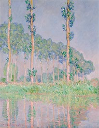Monet | Poplars, Pink Effect, 1891 | Giclée Canvas Print