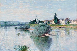 Die Seine bei Lavacourt | Claude Monet | Gemälde Reproduktion