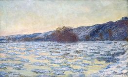 Eisschollen im Dämmerlicht, 1893 von Claude Monet | Kunstdruck