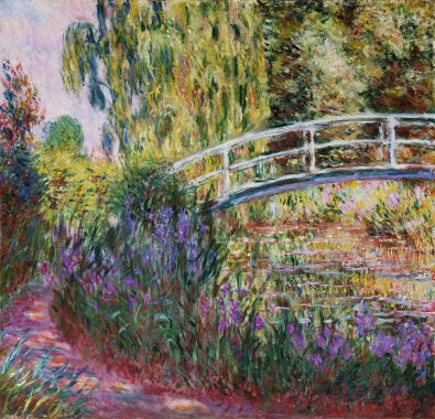 The Japanese Bridge, Pond with Water Lilies • Claude Monet