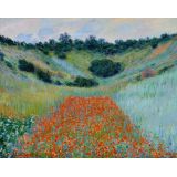 Poppy Field in a Hollow near Giverny | Claude Monet
