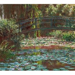 Japanese Bridge at Giverny (Water Lily Pond) - Claude Monet