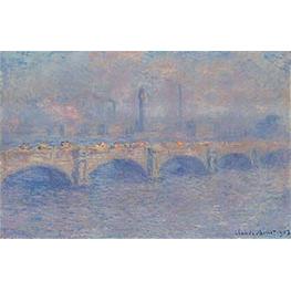 Waterloo-Brücke, Sonnenlichteffekt - Claude Monet