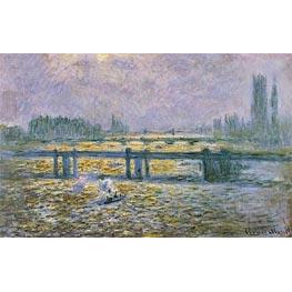 Charing Cross Bridge, Reflections on the Thames - Claude Monet