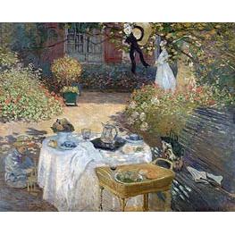 The Luncheon (Monet's Garden at Argenteuil) - Claude Monet