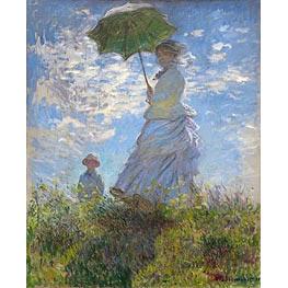 Woman with a Parasol - Madame Monet and Her Son - Claude Monet