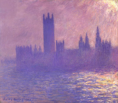 Houses of Parliament, Sunlight Effect, 1903 | Claude Monet | Giclée Canvas Print