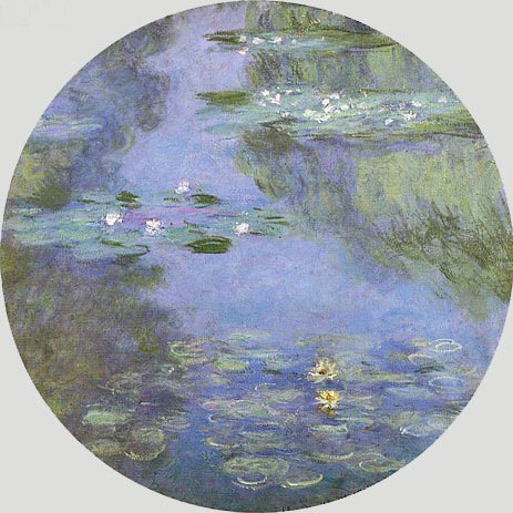 Wasserlilien (Nympheas), 1908 | Claude Monet | Giclée Leinwand Kunstdruck