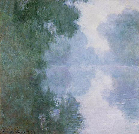 The Seine at Giverny, Morning Mists, 1897 | Claude Monet | Giclée Leinwand Kunstdruck