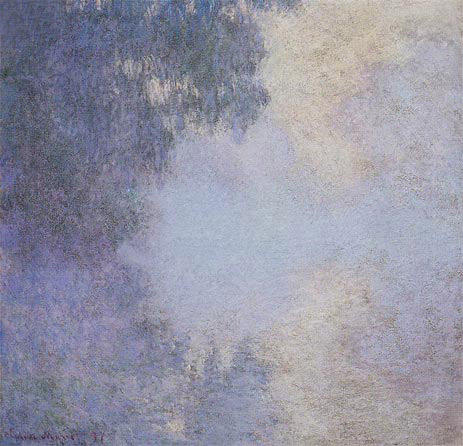Zweig der Seine bei Giverny, Nebel, 1897 | Claude Monet | Giclée Leinwand Kunstdruck