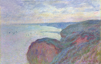 Steep Cliffs near Dieppe, 1897 | Claude Monet | Giclée Leinwand Kunstdruck