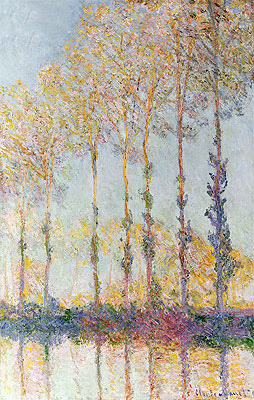 Poplars on the Bank of the Epte River, 1891 | Claude Monet | Giclée Leinwand Kunstdruck
