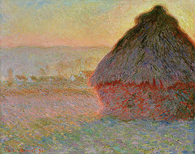Haystack at Sunset, 1891 | Claude Monet | Giclée Canvas Print