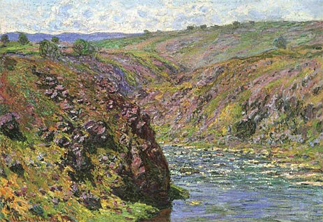 Ravine of the Creuse, Sunlight Effect, 1889 | Claude Monet | Giclée Leinwand Kunstdruck