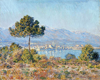 Antibes Seen from the Plateau Notre Dame, 1888 | Claude Monet | Giclée Leinwand Kunstdruck