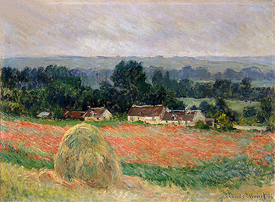 Haystack at Giverny, 1886 | Claude Monet | Giclée Canvas Print