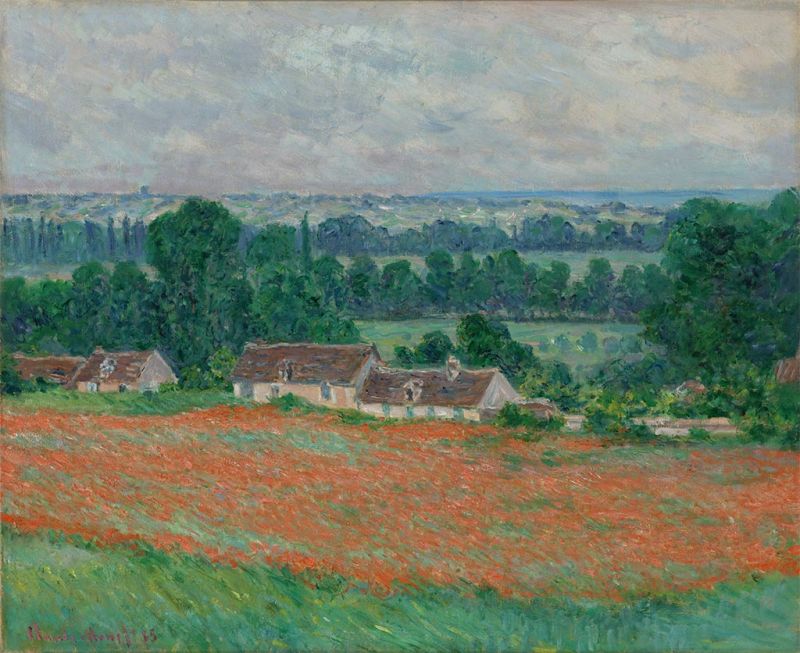Mohnfeld bei Giverny, 1885 | Claude Monet