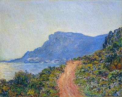 The Corniche near Monaco, 1884 | Claude Monet | Giclée Leinwand Kunstdruck