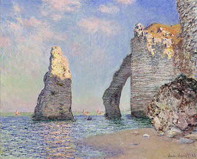The Cliffs at Etretat, 1885 | Claude Monet | Giclée Leinwand Kunstdruck