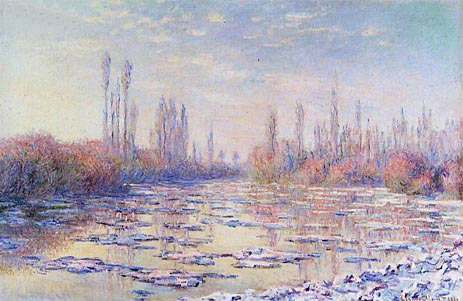 The Floating Ice, 1880 | Claude Monet | Giclée Leinwand Kunstdruck