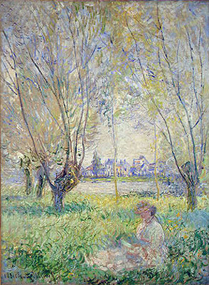 Woman Seated under the Willows, 1880 | Claude Monet