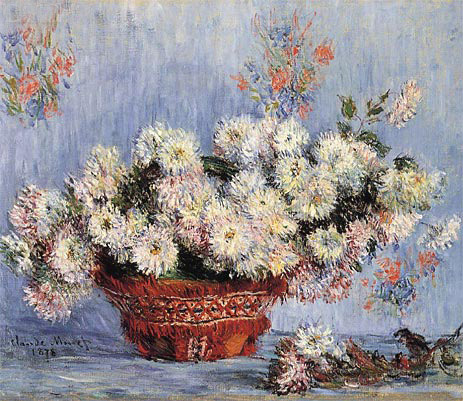 Chrysanthemen, 1878 | Claude Monet | Giclée Leinwand Kunstdruck