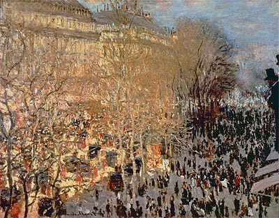 The Boulevard des Capucines, 1873 | Claude Monet | Giclée Leinwand Kunstdruck