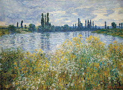 Banks of the Seine, Vetheuil, 1880 | Claude Monet | Giclée Leinwand Kunstdruck