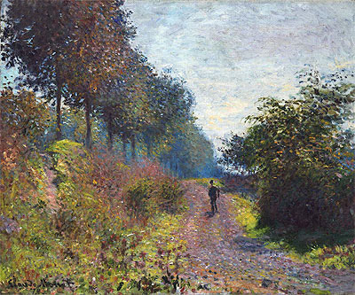 The Sheltered Path, 1873 | Claude Monet | Giclée Leinwand Kunstdruck