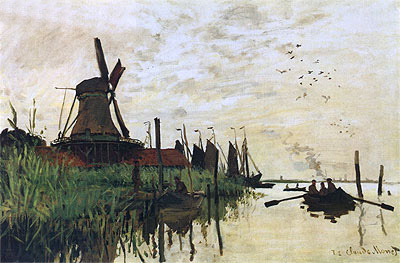 Windmühle in Zaandam, 1872 | Claude Monet