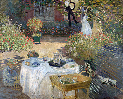 Monet | The Luncheon (Monet's Garden at Argenteuil), c.1873 | Giclée Canvas Print