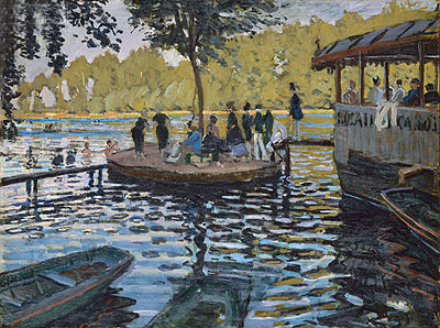 La Grenouillere, 1869 | Claude Monet | Giclée Leinwand Kunstdruck