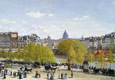 The Quai du Louvre, c.1866/67 | Claude Monet | Giclée Leinwand Kunstdruck