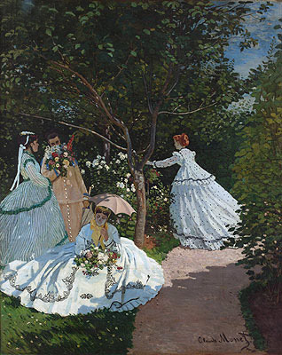 Women in the Garden, 1866 | Claude Monet | Giclée Leinwand Kunstdruck