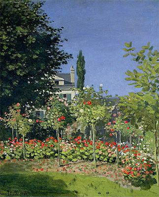 "Garden at Sainte-Adresse" — Giclee Fine Art Print Claude Monet 1867 
