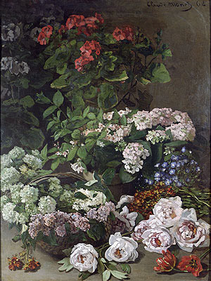 Claude Monet | Spring Flowers, 1864 | Giclée Canvas Print