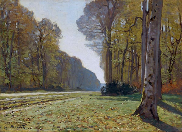 Le Pave de Chailly (The Road to Bas-Breau, Fontainebleau), 1865 | Claude Monet | Giclée Canvas Print