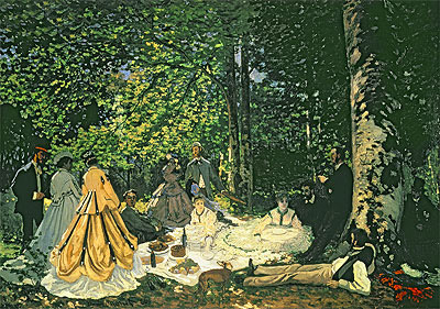 Frühstück im Grünen (Le Déjeuner sur l'Herbe), 1866 | Claude Monet