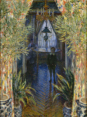A Corner of the Apartment, 1875 | Claude Monet | Giclée Leinwand Kunstdruck