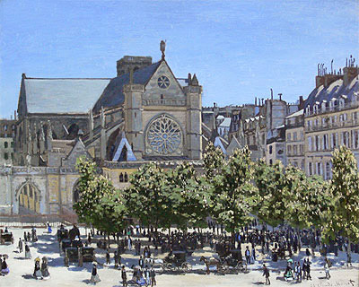 Saint Germain l'Auxerrois, 1866 | Claude Monet | Giclée Leinwand Kunstdruck