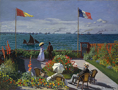 Garden at Sainte Adresse, 1867 | Claude Monet | Giclée Leinwand Kunstdruck