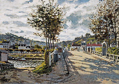 The Seine at Bougival, c.1869/70 | Claude Monet | Giclée Leinwand Kunstdruck