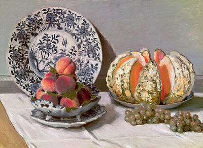 Still Life with Melon, c.1876 | Claude Monet | Giclée Leinwand Kunstdruck